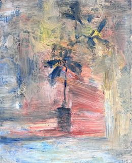 Peinture, Ficus on the Windowsill at Sunset, Zakhar Shevchuk