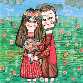 Peinture, Love Hearts, Armen Vahramyan