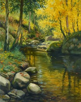 Peinture, The autumn forest, Serghei Ghetiu
