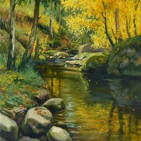 Peinture, The autumn forest, Serghei Ghetiu