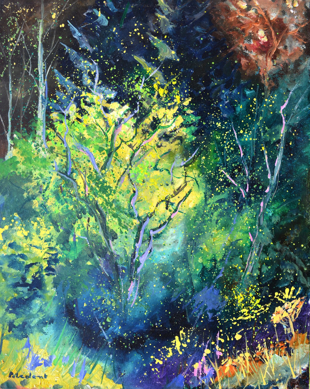 Pol Ledent, Sunlight in the wood Pol Ledent, Sunlight in the wood
