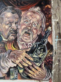 Peinture, Two godfathers, Alexander Litvinov
