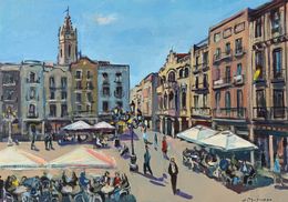Gemälde, Plaça Mercadal Reus, Josep Moscardó