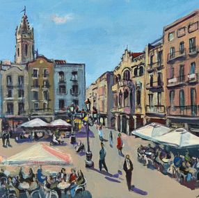 Gemälde, Plaça Mercadal Reus, Josep Moscardó