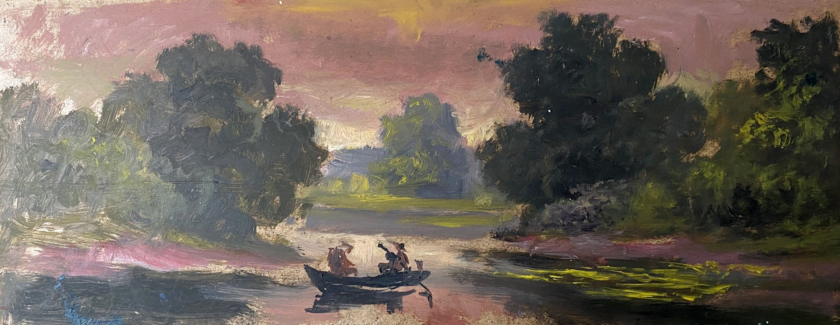Alexander Litvinov, Evening on the river Alexander Litvinov, Evening on the river