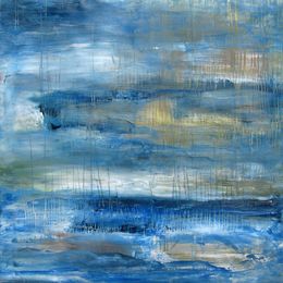 Painting, Bleu mer 2, Pascale Jacquemond-Collet