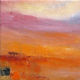 Peinture, Soir orangé, Pascale Jacquemond-Collet