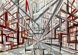 Gemälde, Quadruple perspectives, Frank De Blok