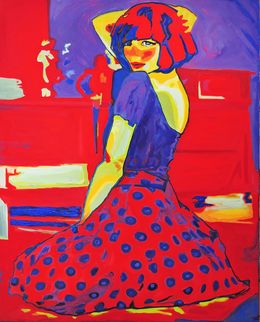 Painting, Selfie, inspiredy by Andy Warhol., Raquel Sarángello