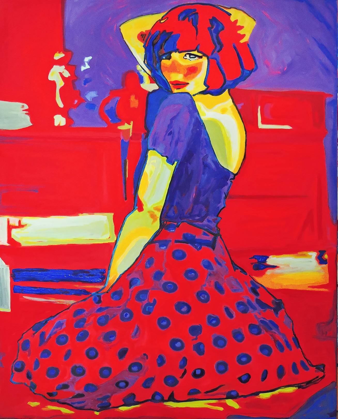 Raquel Sarángello, Selfie, inspiredy by Andy Warhol. Raquel Sarángello, Selfie, inspiredy by Andy Warhol.