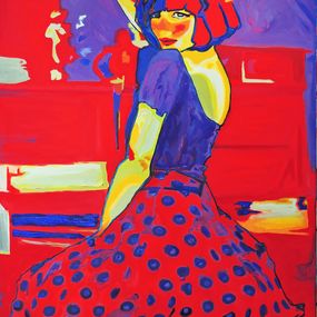 Painting, Selfie, inspiredy by Andy Warhol., Raquel Sarángello