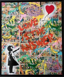 Painting, Girl with the Balloon x Love is the Answer x Warhol, Koen Betjes