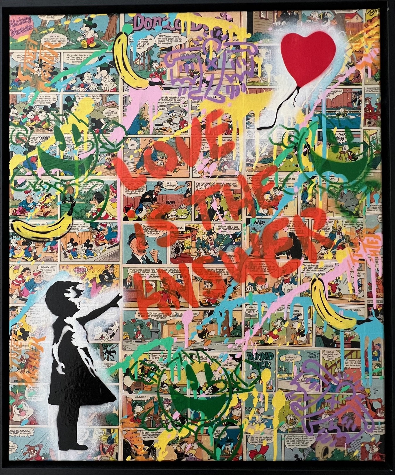 Koen Betjes, Girl with the Balloon x Love is the Answer x Warhol Koen Betjes, Girl with the Balloon x Love is the Answer x Warhol