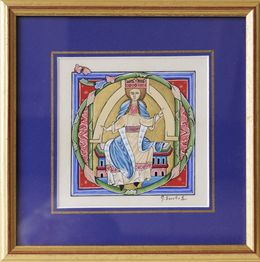 Peinture, Le O de la sagesse - Enluminure médiévale, Georges Souchal