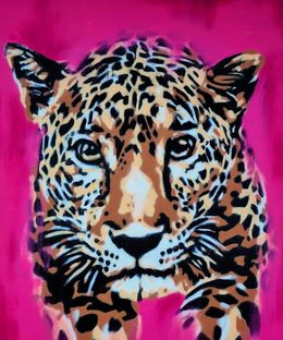 Gemälde, Leopard, Asko