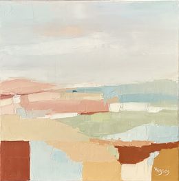 Painting, Entre ciel et terre 3, Sandrine Hirson