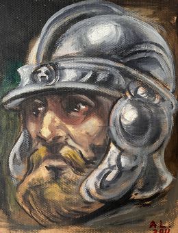 Painting, Warrior, Alexander Litvinov