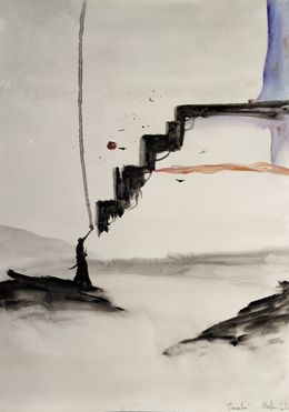 Painting, L'escalier, Merljn