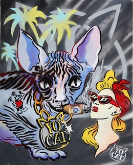 Peinture, Autoportrait YoCat, YoCat