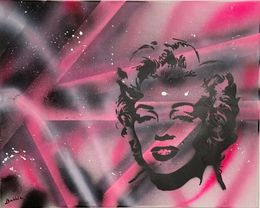 Peinture, Pink Monroe, Bubble