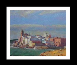 Peinture, Sitges. Playa Sant Sebastian, Sola Puig