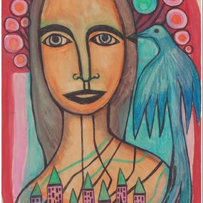 Dessin, L'oiseau bleu, Maï