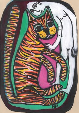 Dessin, Parfois tu es un tigre, Maï
