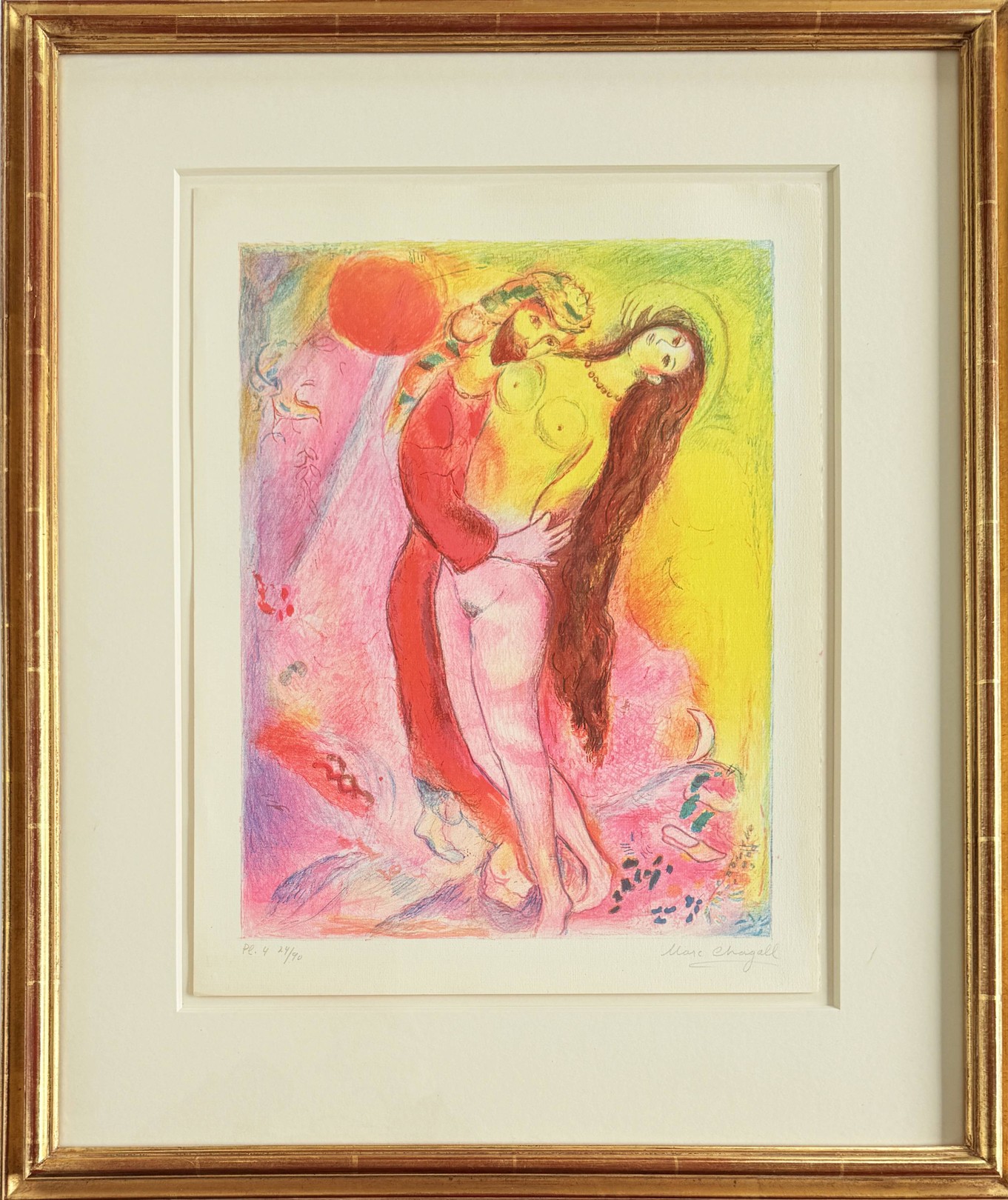 Marc Chagall, Disrobing Her with His Own Hand..., from Four Tales from the Arabian Nights Marc Chagall, Disrobing Her with His Own Hand..., from Four Tales from the Arabian Nights
