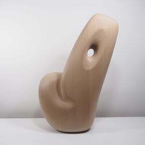 Scultura, Head No.1 - Abstract Wood Sculpture, Mike Sasaki
