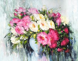 Painting, Peonies in Bloom, Marieta Martirosyan