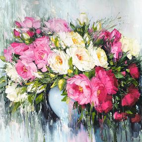 Peinture, Peonies in Bloom, Marieta Martirosyan