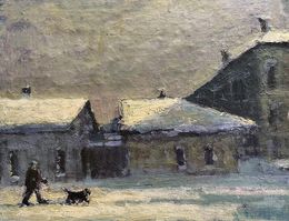 Peinture, Winter walk, Volodymyr Pashchenko