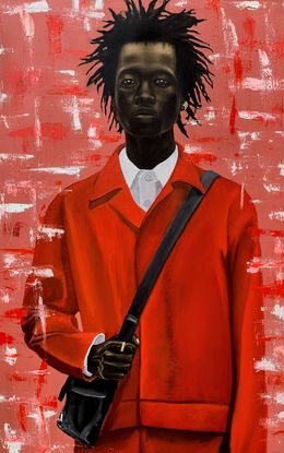 Painting, His Confidence, Oluwatimileyin Tega Adegbenjo