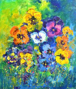 Peinture, Pansies, Pol Ledent