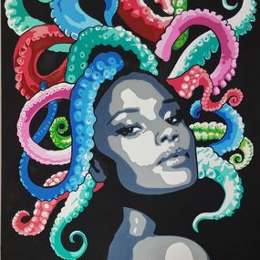 Peinture, Medusa Octopus, B.AX