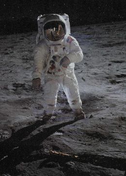 Painting, Man On The Moon, Russell Young