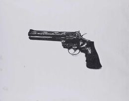 Gemälde, Elvis TCB Gun - Single (CA), Russell Young