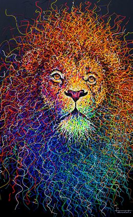 Peinture, Élégance sauvage III, Fabrice Leito