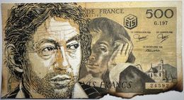 Peinture, Gainsbourg sur billet de 500 F (G197), C215