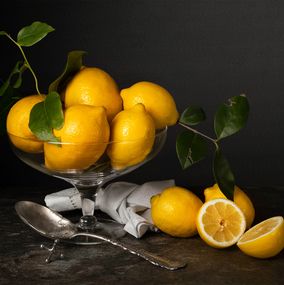 Photographie, Limones con Cuchara. From The Bodegones series, Dora Franco