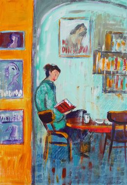 Peinture, Dans ce bar, près de la piazza Maggiore à Bologna, Lourdes Ral