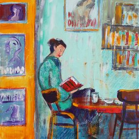 Peinture, Dans ce bar, près de la piazza Maggiore à Bologna, Lourdes Ral