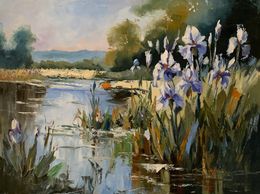 Pintura, Lakeside Irises dream, Schagen Vita