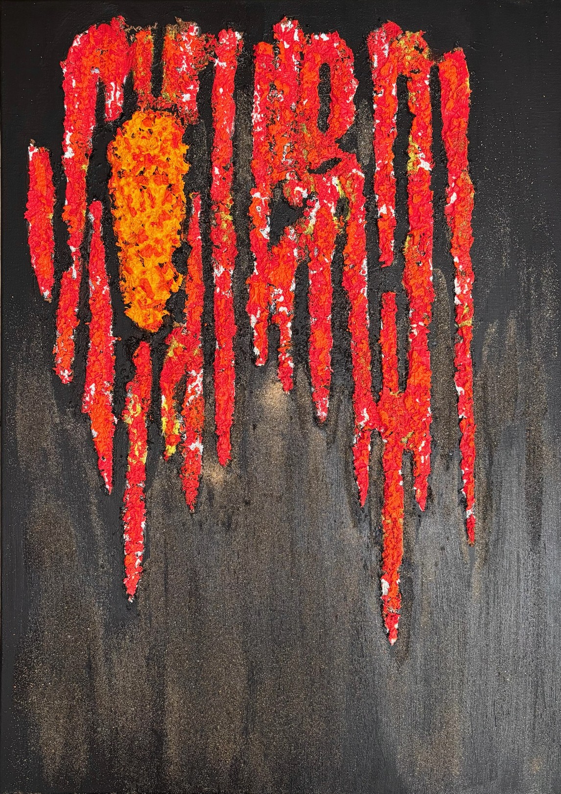 Alain Churlaud, Composition in red Alain Churlaud, Composition in red