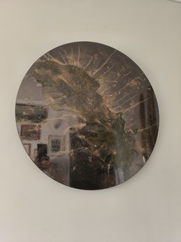 Peinture, Tree of life - Gold - Cercle, Adélaïde Leferme