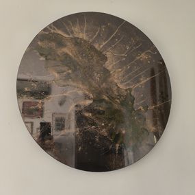 Peinture, Tree of life - Gold - Cercle, Adélaïde Leferme