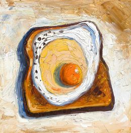 Painting, Egg on Toast, Narek Qochunc