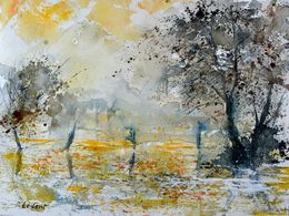 Pittura, A meadow remembered in mist, Pol Ledent