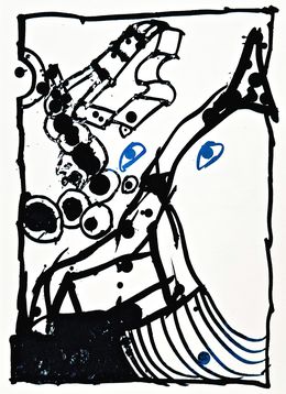 Print, Résumé (4), Pierre Alechinsky