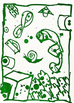 Print, Résumé (9) (5), Pierre Alechinsky